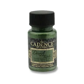 Textilní barva Cadence Dora Textile, met. zelená, 50 ml